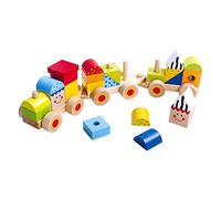 Andreu Toys 921 TKB383 Craft Trikes EA Wooden Stacking Train (EXP), Multi-Colour, 38 x 7.5 x 9.5 cm