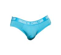 Andrew Christian - Mens Briefs Underwear - CoolFlex Modal Brief w/SHOW-IT® Aqua - 1x Size S