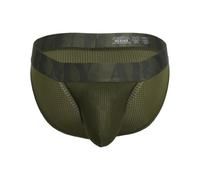 Andrew Christian - Mens Briefs Underwear - Military Brief w/ALMOST NAKED® Olive - 1x Size L