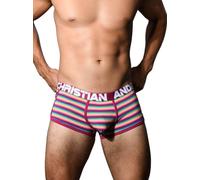 Andrew Christian Men's Colony Stripe Retro Boxer Trunk