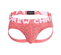 Andrew Christian - Mens Jockstrap Underwear - VIBE Sports Jock Coral - 1x Size XL