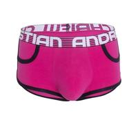Andrew Christian - Mens Trunks Underwear - ALMOST NAKED® Retro Pocket Boxer Fuchsia - 1x Size S