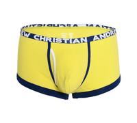 Andrew Christian - Mens Trunks Underwear - Fly Tagless Boxer w/ALMOST NAKED® Citrus Yellow - 1x Size XXL