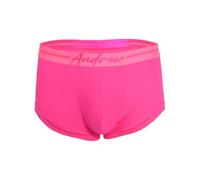 Andrew Christian - Mens Trunks Underwear - Miami Cabana Boy Rib Boxer w/ALMOST NAKED® - 1x Size M Pink