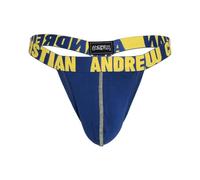 Andrew Christian Mens Underwear Happy G-String w/ALMOST NAKED® Navy - Blue - 1 x SIZE S