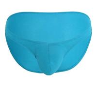 Andrew Christian Underwear, Almost Naked Deep V-Cut Brief, Teal, Men's Size M, Pack of 1