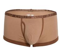 Andrew Christian Underwear, Almost Naked Fly Tagless Boxer Briefs, Tan, Men's Size XL, Pack of 1