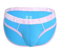 Andrew Christian Underwear, Almost Naked Show-It Retro Brief, Aqua, Men's Size M, Pack of 1