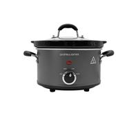 Andrew James 1.5L Slow Cooker - Roast-to-Rest - Compact Small Slow Cooker for 1-2 People with Oven-Proof Ceramic Pot, Easy-Clean Design, 3 Heat Settings & Glass Lid - Make Sauces, Soups & Small Meals