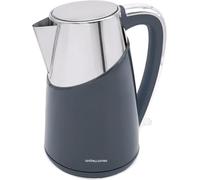 Andrew James 1.7 Litre Electric Kettle Fast Boil Kettle, Energy Efficient Quiet Cordless Kettle with 1.7L Jug Capcity 360˚ Swivel Base Quick Boil - 3000W (Grey)