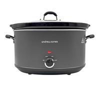 Andrew James 8L Slow Cooker - Roast-to-Rest - Extra Large Family Slow Cooker with Ceramic Pot, Easy-Clean Design, 3 Heat Settings & Glass Lid - Ideal for Roasts, Soups & Party Meals