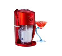 Andrew James Ice Crusher Slush Machine | Electric Crushed Ice Maker for Slushies Cocktails & Smoothies for Home Use | Stylish Retro Design | 1L BPA Free Plastic Jug & Built in Stirrer | 25W | Red