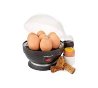 Andrew James Egg Boiler Poacher Electric Cooker with Steamer Attachment for Perfect Soft and Hard Boiled Eggs | up to 7 Egg Capacity | Water Measuring Cup & Egg Piercer | 380W