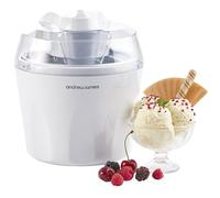 Andrew James Ice Cream Maker 1.5L - Ice-cream Maker, Gelato & Sorbet Machine for Home, Homemade Frozen Dessert Maker Ice Cream Machine, Ready in 20 Minutes - White