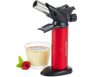 Andrew James Professional Blow Torch for Cooking & DIY, Adjustable Flame Chef Blowtorch, Kitchen Great for Crème Brulee, Searing Meat, & More, Butane Gas Commercial 1300°C