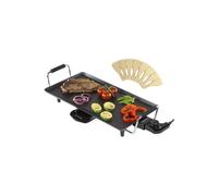 Andrew James Teppanyaki Grill with 2 Egg Rings in Black Andrew James Black