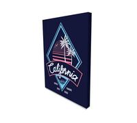 Andrew Lee 80's Style Vintage Retro California Slogan (Canvas Prints) / 20Cm X 15Cm