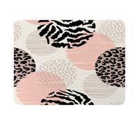 Andrew Lee Abstract Geometrics With Animal Print And Circles (Blanket) / Default Title