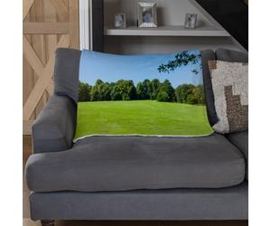 Andrew Lee Beauty Landscape Of Grass Field With Forest Trees And Environment Public Park With Sun Rays (Blanket) / Default Title