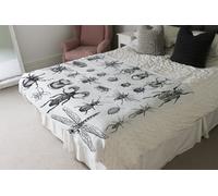 Andrew Lee Big Set Of Insects Bugs Beetles And Bees, Fleas Many Species In Vintage Old Hand Drawn Style (Blanket) / Default Title