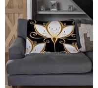 Andrew Lee Black & Gold Floral Pattern (Blanket) / Default Title