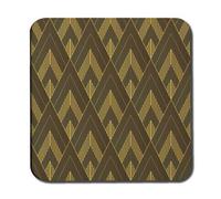 Andrew Lee Black & Gold Striped Triangles (Coaster) / Default Title