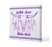 Andrew Lee Boho Chic Native American (Canvas Print) / 77 X 77 X 4Cm