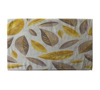 Andrew Lee Botanical Gold And Purple Leaf (Bath Towel) / Default Title