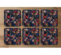 Andrew Lee Bright Red & Orange Tropical Flowers & Plants (Coaster) / Default Title