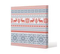 Andrew Lee Christmas Background With Deer (Canvas) / 101 X 101 X 4Cm