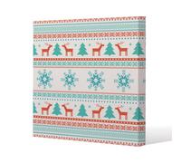 Andrew Lee Christmas Traditional Knitted (Canvas) / 90 X 90 X 4Cm