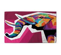 Andrew Lee Colorful Illustration Of Elephant Head In Wpap Style (Bath Towel) / Default Title