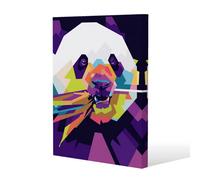 Andrew Lee Colorful Pop Art Of Panda (Canvas Print) / 101 X 77 X 4Cm