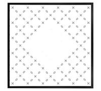 Andrew Lee Crosses & Diamonds (Picutre Frame) / 12X12" / Black
