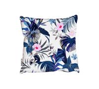 Andrew Lee Cushions - Bright Forest Flower On Navy Blue (Cushion) / 45Cm X 45Cm