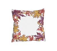Andrew Lee Cushions - Gold & Purple Leaves (Cushion) / 45Cm X 45Cm
