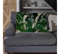 Andrew Lee Decorative Cat Tail Grass Growing Along A Walkway (Blanket) / Default Title