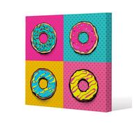 Andrew Lee Donut Cartoon Pop Art Style (Canvas Print) / 101 X 101 X 4Cm