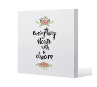 Andrew Lee Everything Starts With A Dream (Canvas Print) / 77 X 77 X 4Cm