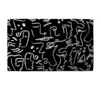 Andrew Lee Faces, Masks And Geometric Shapes Repeating (Bath Towel) / Default Title