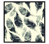 Andrew Lee Feathers Fantastic Birds Pattern (Picutre Frame) / 20X20" / White