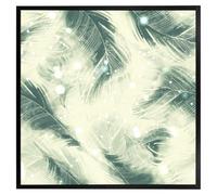 Andrew Lee Feathers Fantastic Birds With Decorative Ornaments (Picutre Frame) / 20X20" / White