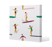 Andrew Lee Female Surfers (Canvas Print) / 46 X 46 X 4Cm