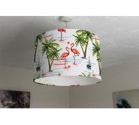 Andrew Lee Flamingo & Palm Trees (Ceiling & Lamp Shade) / 45Cm X 26Cm / Ceiling Shade