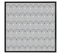 Andrew Lee Geometric Curves (Picutre Frame) / 30X30" / Oak