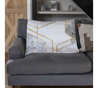 Andrew Lee Geometric Marble Pattern With Gold Glitter (Blanket) / Default Title
