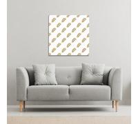 Andrew Lee Gold Leaf Pattern (Canvas Print) / 90 X 90 X 4Cm