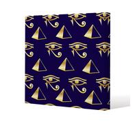 Andrew Lee Gold Pyramid & Eye Of Horus (Canvas Print) / 90 X 90 X 4Cm