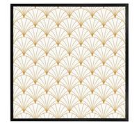 Andrew Lee Gold Shells (Picutre Frame) / 20X20" / Grey