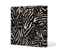 Andrew Lee Gold Zebra Print (Canvas Print) / 101 X 101 X 4Cm